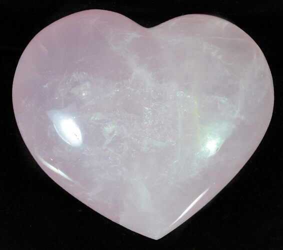 Polished Rose Quartz Heart - Madagascar #63024